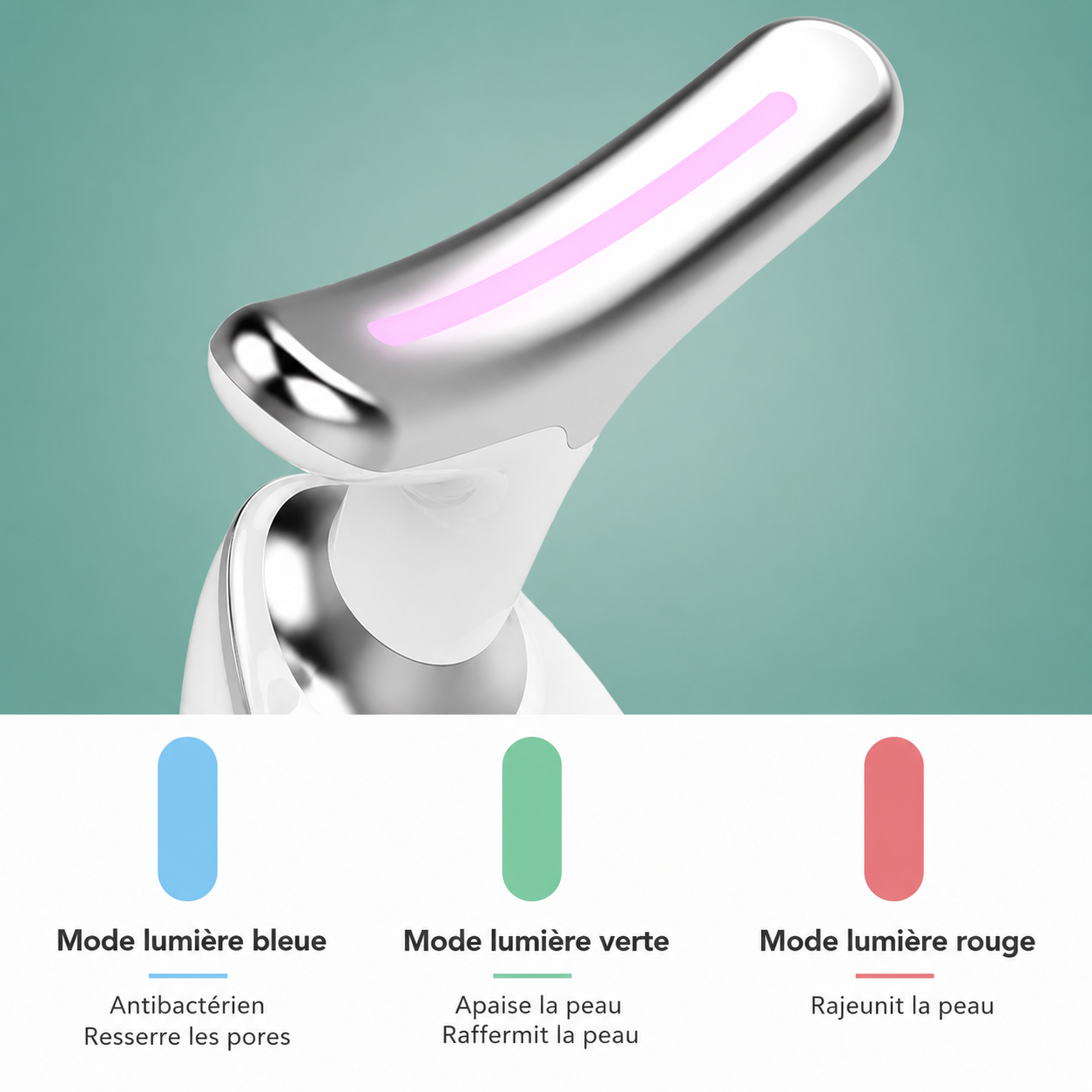 Appareil Lifting Visage & Cou — LED & EMS