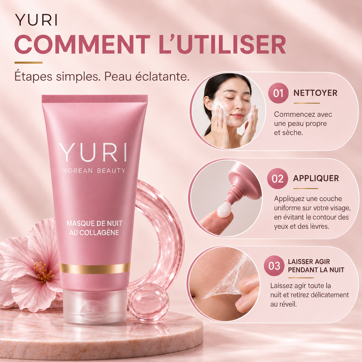 Masque de Nuit Enveloppant au Collagène