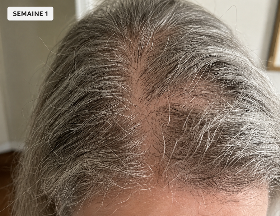 After - De nouveaux cheveux apparaissent