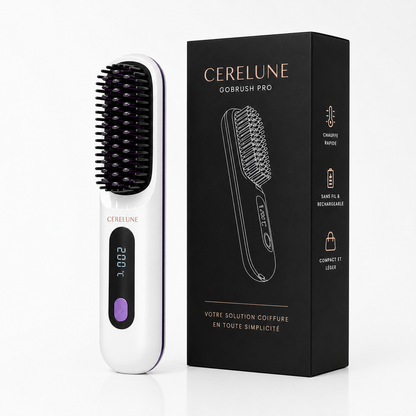 Lisséa™ — Brosse Lissante Sans Fil & Nomade