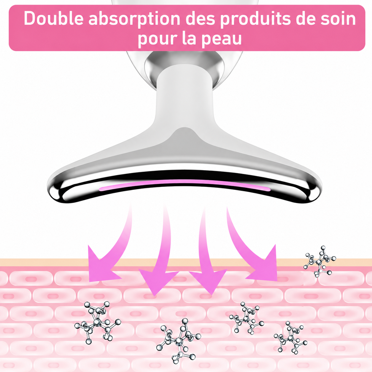 Appareil Lifting Visage & Cou — LED & EMS