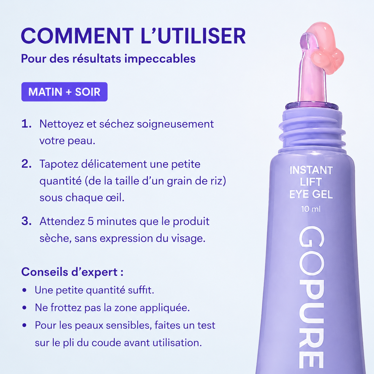 Gel Liftant Instantané — Contour des Yeux